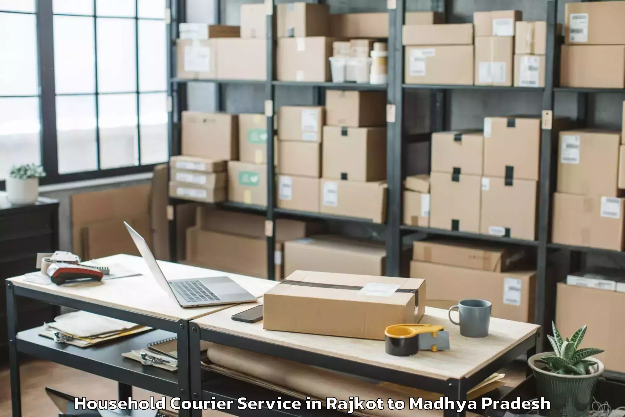 Quality Rajkot to Madhya Pradesh Household Courier